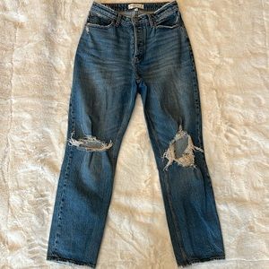 Abercrombie curve love dad jeans